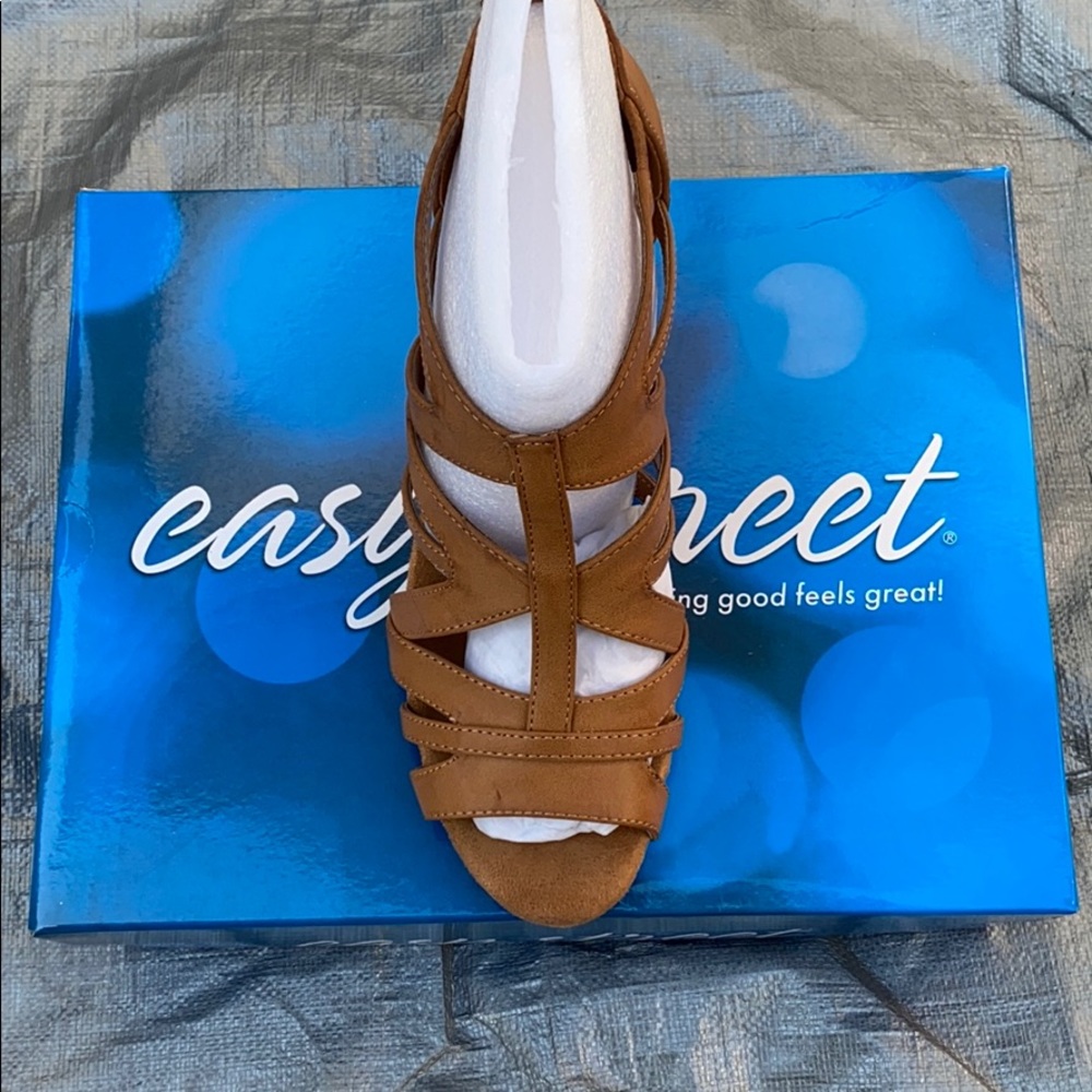 Easy Street Sandal Cognac Polyurethane Size 8.5 M